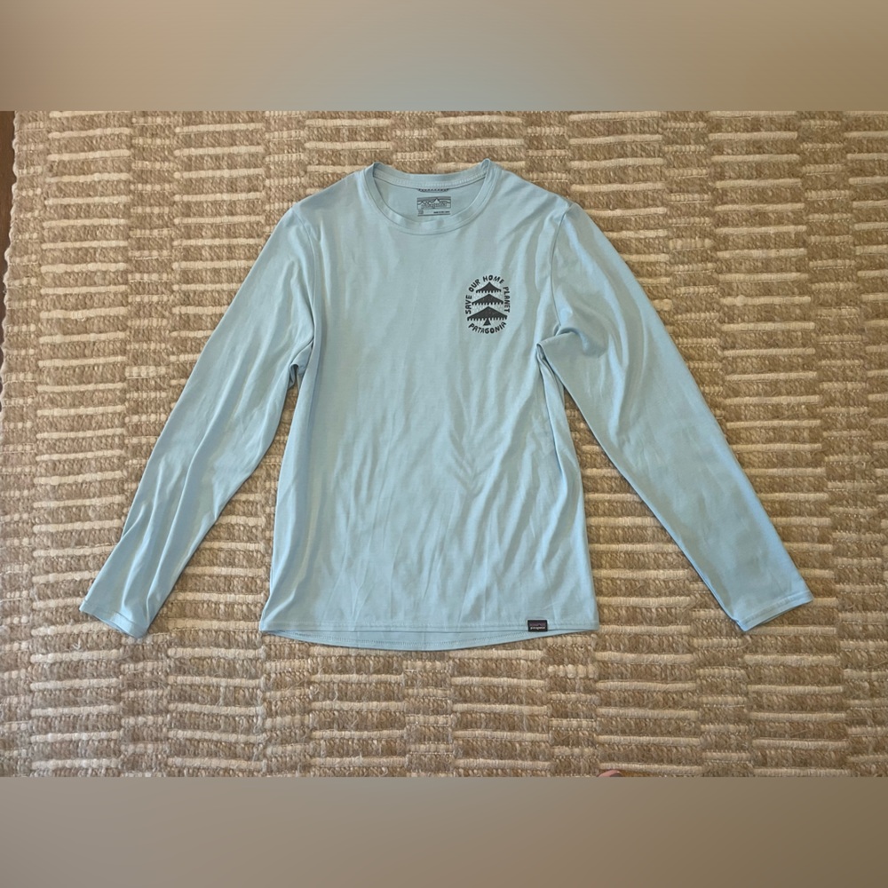 Men's Patagonia Long-Sleeved Capilene Cool Daily Graphic Shirt Size XS in EUC
